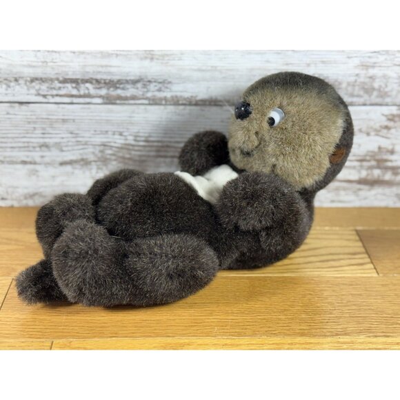 1981 Dakin Sea World Sea Otter Stuffed Animal Plush 12" Vintage - Picture 3 of 6